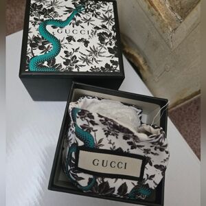 Gucci Silver Bracelet w/ Pouch & Box 925 SIlver
